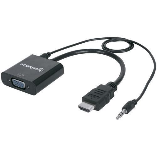 Manhattan Hdmi Am-vga+ Audio Converter Cable (pack of 1 Ea)