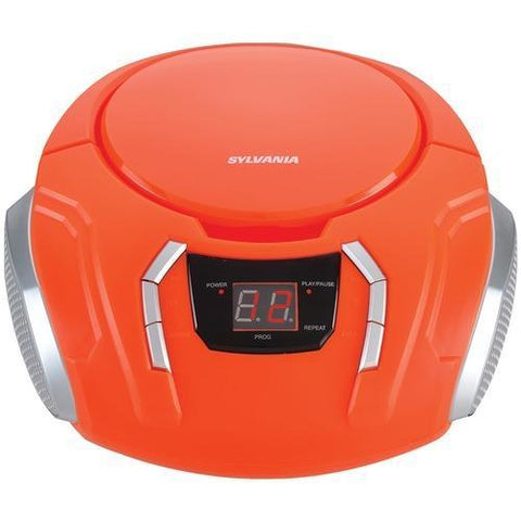 Sylvania Portable Cd Players With Am And Fm Radio (orange) (pack of 1 Ea)