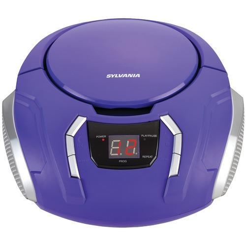 Sylvania Portable Cd Players With Am And Fm Radio (purple) (pack of 1 Ea)