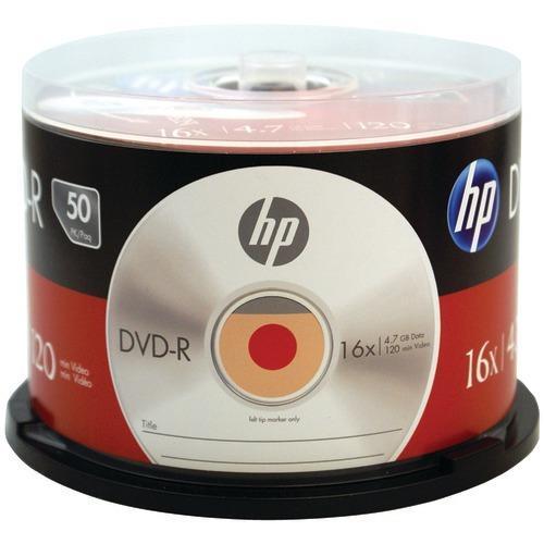 Hp 4.7gb 16x Dvd-r (50-ct Cake Box Spindle) (pack of 1 Ea)