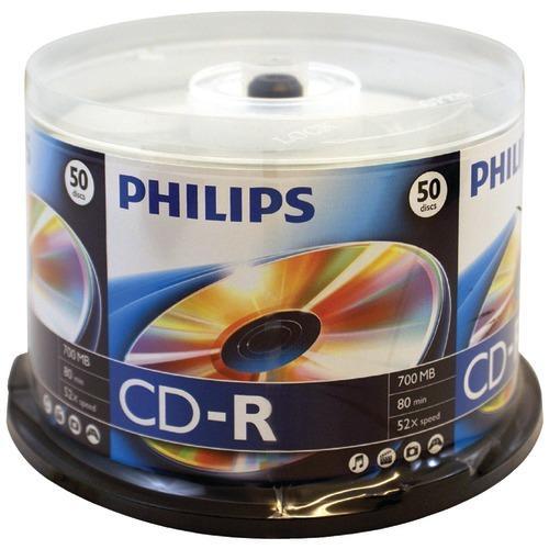 Philips 700mb 80-minute 52x Cd-rs (50-ct Cake Box Spindle) (pack of 1 Ea)