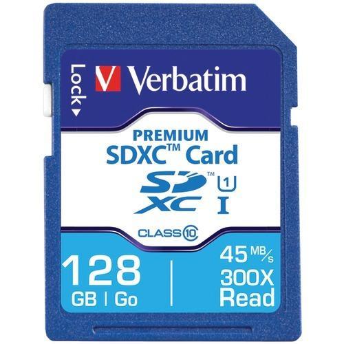 Verbatim Class 10 Premium Sdxc Card (128gb) (pack of 1 Ea)