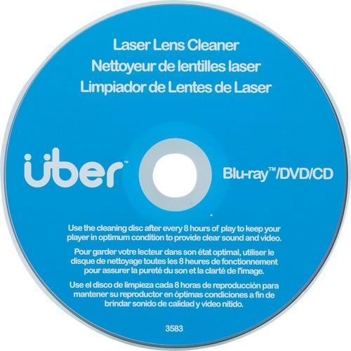 Uber Laser Lens Cleaner For Cd&#44; Dvd &amp;amp; Blu-ray (pack of 1 Ea)