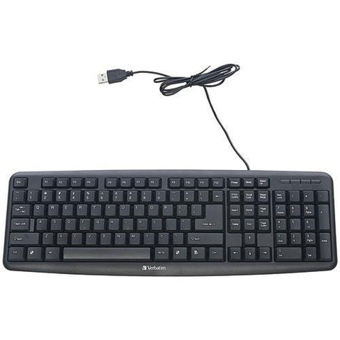 Verbatim Slimline Corded Usb Keyboard (pack of 1 Ea)