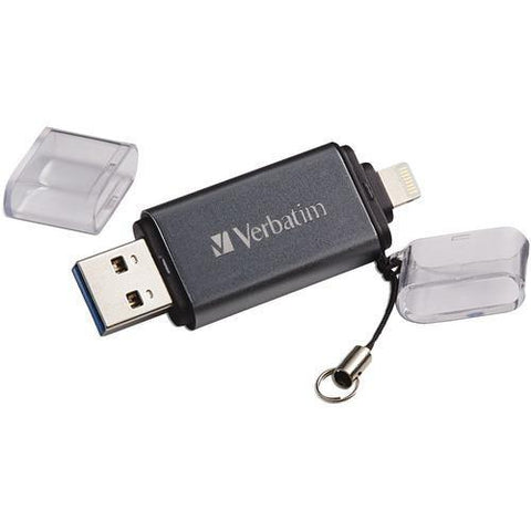 Verbatim Istore &amp;#039;n&amp;#039; Go Usb 3.0 Flash Drive With Lightning Connector (32gb) (pack of 1 Ea)