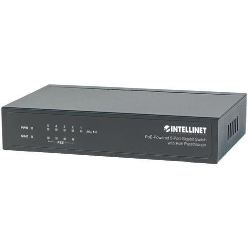 Intellinet Poe-powered 5-port Gigabit Switch With Poe Passthrough (pack of 1 Ea)