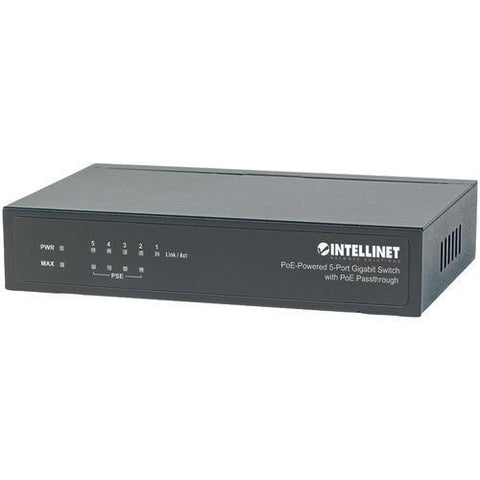 Intellinet Poe-powered 5-port Gigabit Switch With Poe Passthrough (pack of 1 Ea)