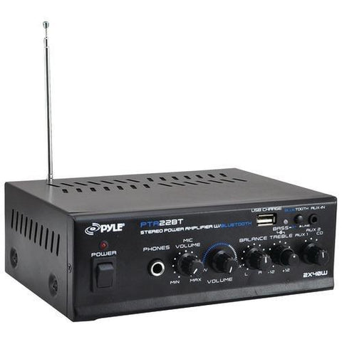 Pyle Pro 40-watt X 2 Mini Blue Series Bluetooth Stereo Power Amp (pack of 1 Ea)