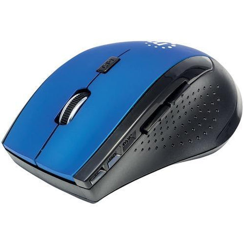 Manhattan Curve Wireless Optical Mouse (blue And Black) (pack of 1 Ea)