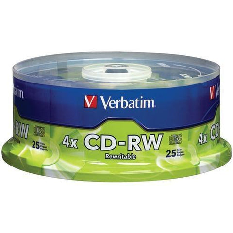 Verbatim 700mb Cd-rws With Branded Surface&#44; 25-ct Spindle (pack of 1 Ea)