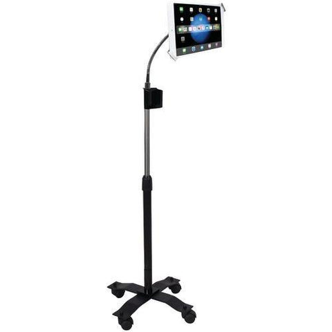 Cta Digital Ipad And Tablet Compact Security Gooseneck Floor Stand With Lock-&amp;amp;-key Security System (pack of 1 Ea)