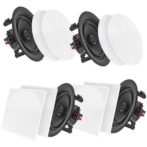 Pyle Home 6.5&amp;quot; Bluetooth Ceiling And Wall Speakers&#44; 4 Pk (pack of 1 Ea)