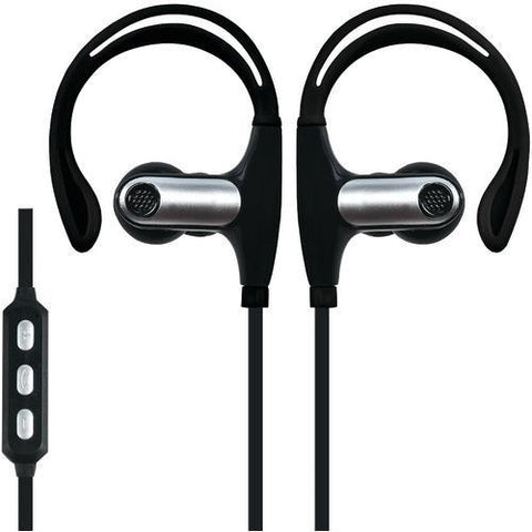 Supersonic Sweatproof Bluetooth Sport Earbuds With Microphone (black) (pack of 1 Ea)