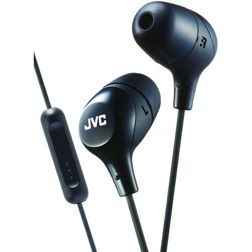 Jvc Marshmallow Inner-ear Headphones With Microphone (black) (pack of 1 Ea)