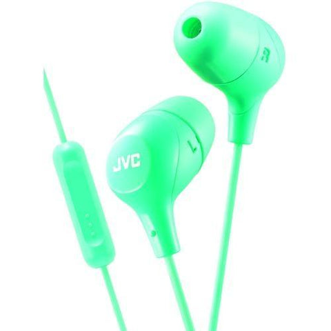 Jvc Marshmallow Inner-ear Headphones With Microphone (green) (pack of 1 Ea)