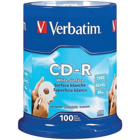 Verbatim 700mb 80-minute 52x Cd-rs&#44; 100-ct Spindle (pack of 1 Ea)