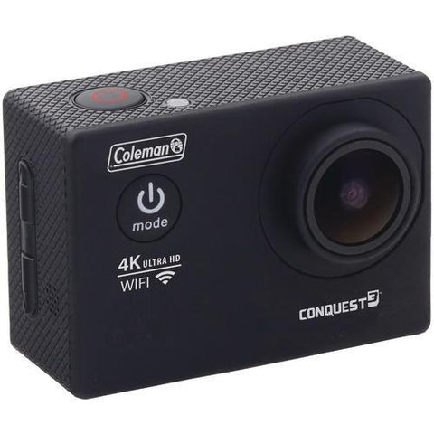 Coleman 16.0-megapixel Conquest3 4k Ultra Hd Wi-fi Waterproof Sports Camera Kit (pack of 1 Ea)