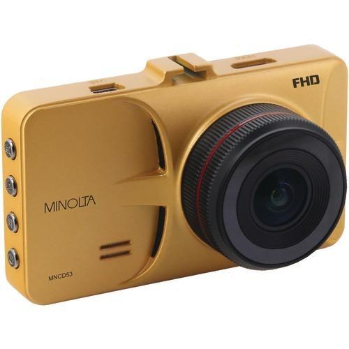 Minolta 12-megapixel 1080p Full Hd Mncd53 Car Camcorder (gold) (pack of 1 Ea)