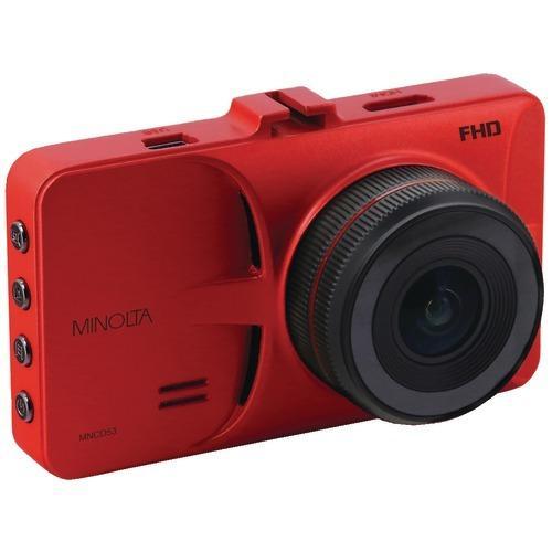 Minolta 12-megapixel 1080p Full Hd Mncd53 Car Camcorder (red) (pack of 1 Ea)