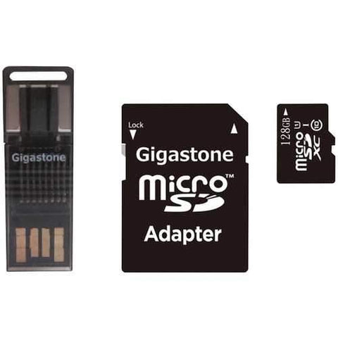 Gigastone Prime Series Microsd Card 4-in-1 Kit (128gb) (pack of 1 Ea)