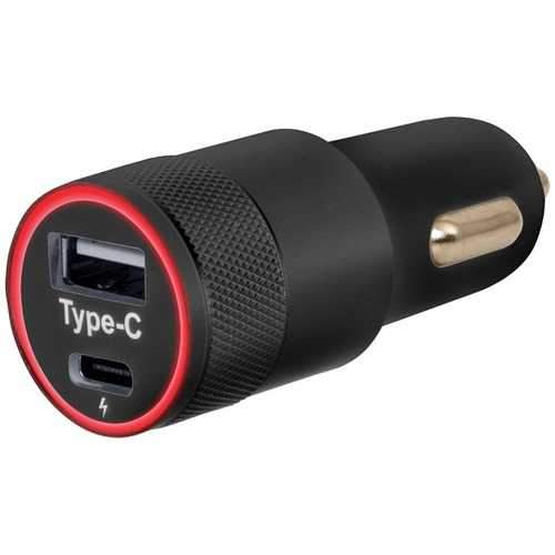 Helix Car Charger With Usb-a And Usb-c Ports (pack of 1 Ea)