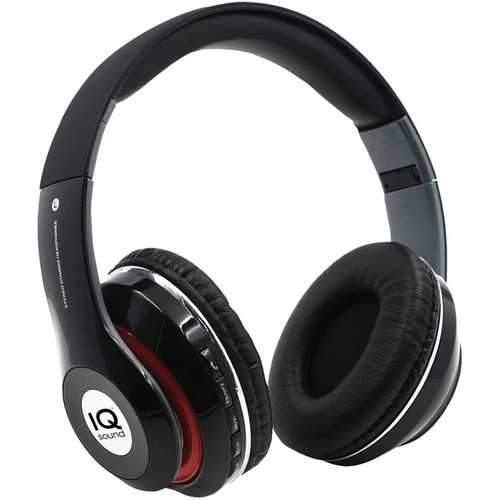 Iq Sound Bluetooth Over-ear Headphones With Microphone (black) (pack of 1 Ea)