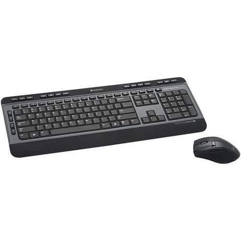 Verbatim Wireless Multimedia Keyboard And 6-button Mouse Combo (black) (pack of 1 Ea)