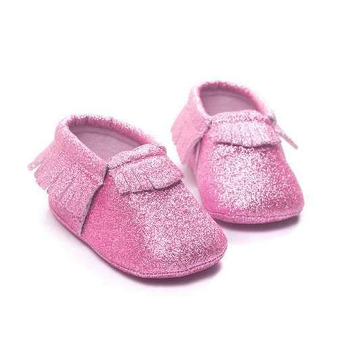 Shiny Tassel Slip On Shoes For 0-24M