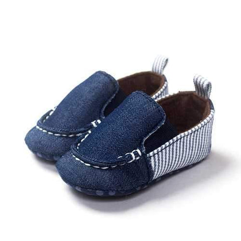 Canvas Denim Slip On Shoes For 0-24M