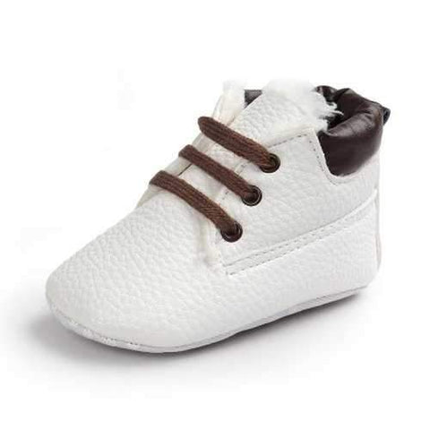 Unisex Warm Soft Sole Leather Cotton Newborn Toddler Shoes