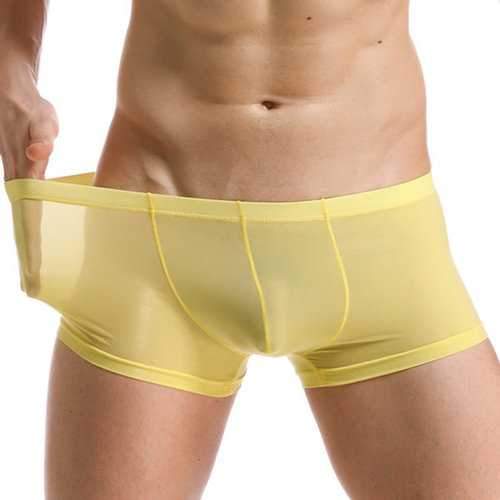 Ice Silk Low Waist Boxers