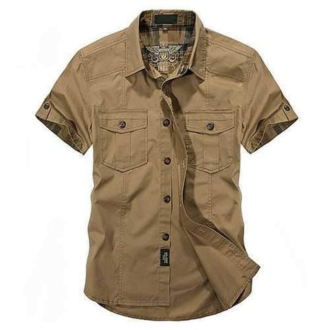 ChArmkpR Outdoor Cargo Shirts