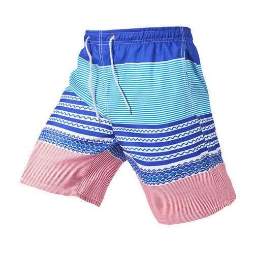 Striped Printing Board Shorts