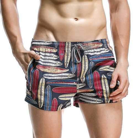 Fashion Hawaiian Style Sexy Sports Printing Breathable Board Shorts for Men