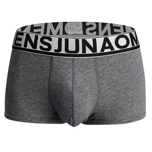 Casual Sexy Soft Breathable Cotton U Convex Widen Waistband Boxer Briefs for Men