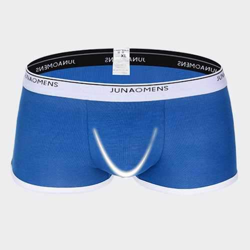 Modal Breathable Cool Sexy Casual U Convex Boxer Briefs for Men