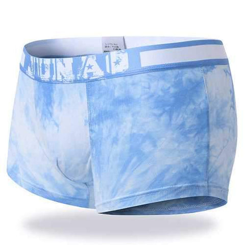 Casual Cotton Breathable Mid Rise Printing Boxer Briefs for Men