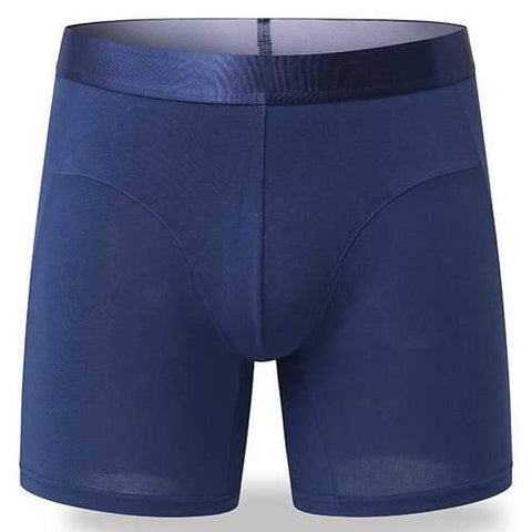 Casual Sport Cotton Breathable Antiwear Long Boxer Briefs for Men