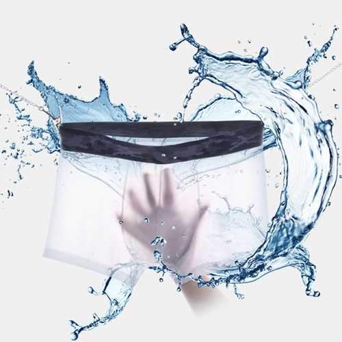 Ice Silk Breathable Seamless Boxers