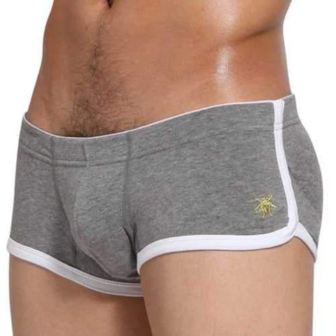 SEOBEAN Sexy Embroidered Cicadas Low Waist Boxers Briefs for Men