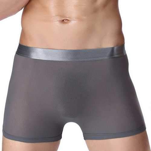 Sexy Ice Silk Cool Breathable Boxers