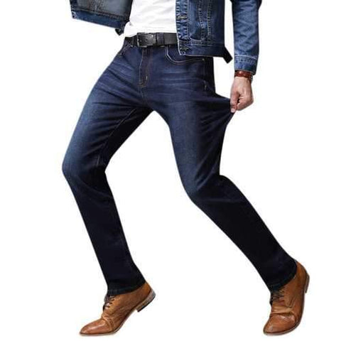 Straight Leg Denim Slim Jeans