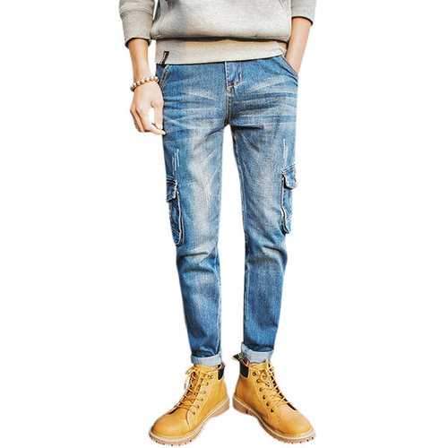 Mens Cuffed Jeans