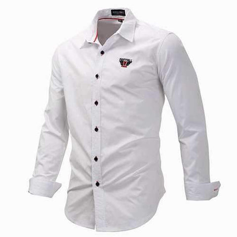 Solid Color Button Up Dress Shirt