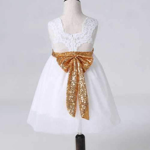 Lace Big Bow Girl Dresses