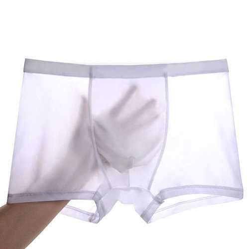 Thin Seamless Ice Silk Boxers