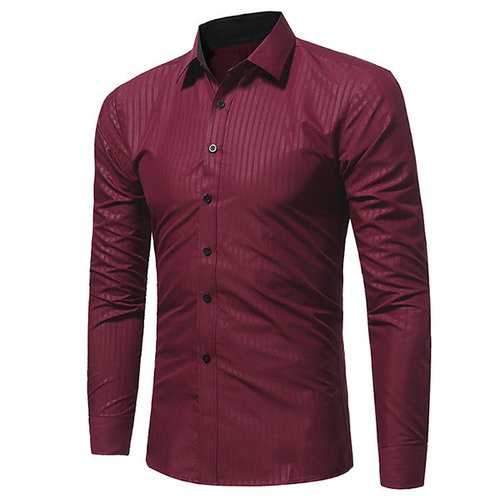 Striped Printing Casual Business Shirt