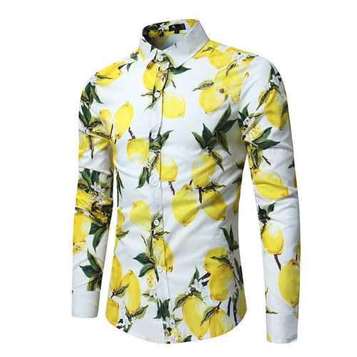 Fruit Printing Dress Shirt