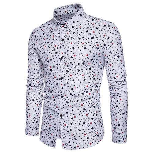 Star Printing Cotton Shirts