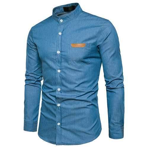 Stylish Stand Collar Shirt